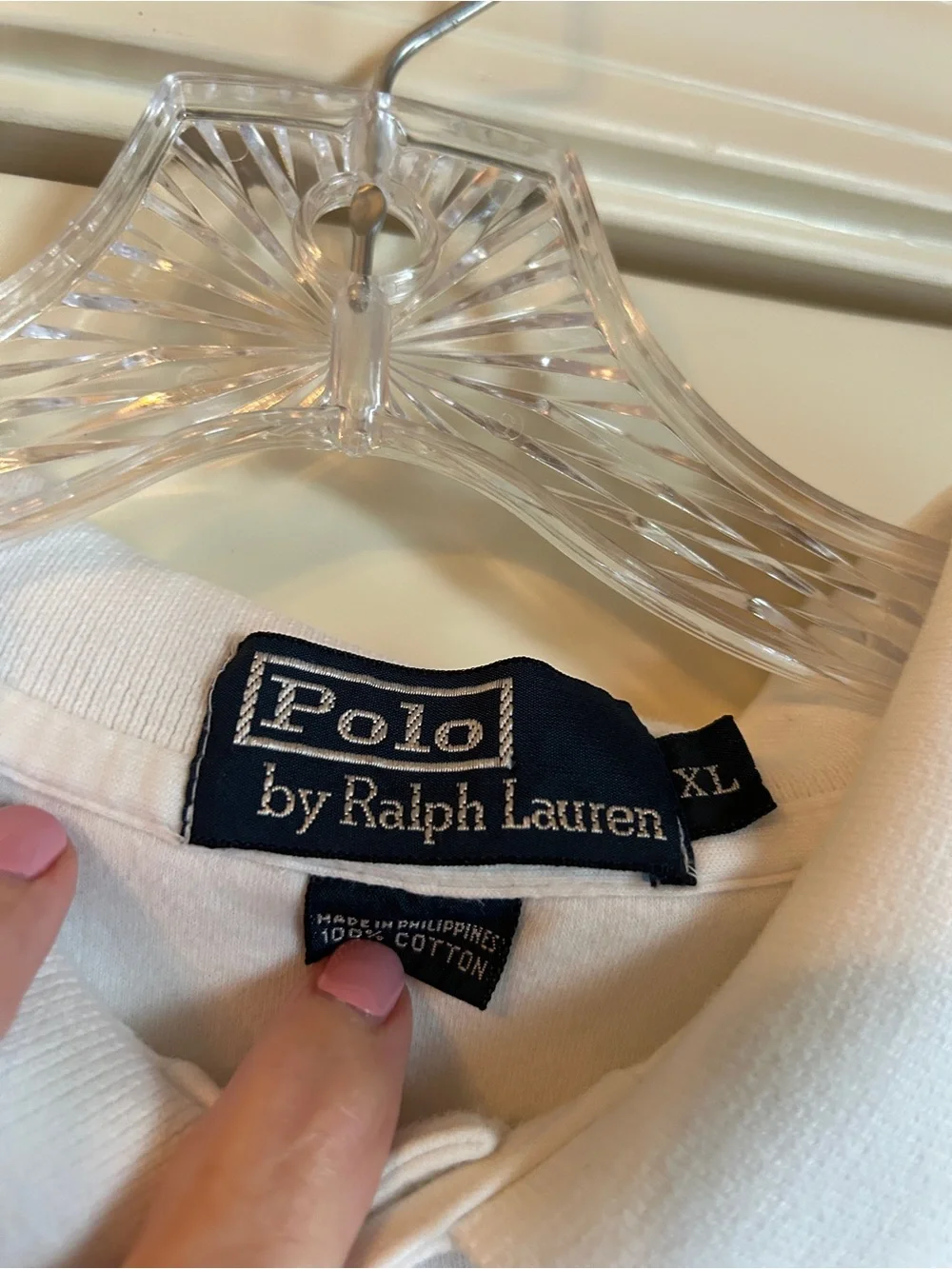 Ralph Lauren White Short-Sleeve Polo with Embroidered Logo